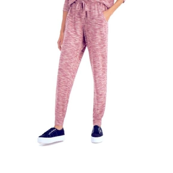 New HIPPIE ROSE Juniors' Hacci Knit Jogger Pants sweater berry spacedye S - Picture 3 of 5